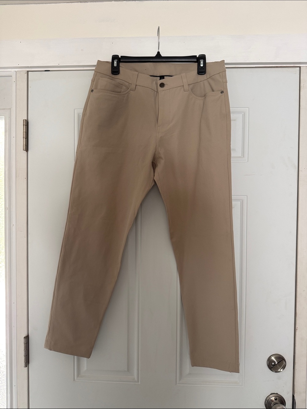 NWOT lululemon athletica Men's ABC 5 Pocket Pant in Khaki *Warpstreme 32x30 - Picture 1 of 4